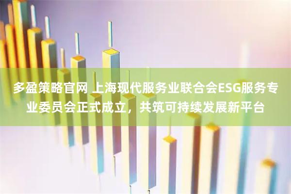 多盈策略官网 上海现代服务业联合会ESG服务专业委员会正式成立，共筑可持续发展新平台